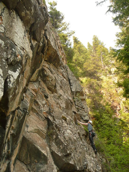 Klettern in den Narrows..