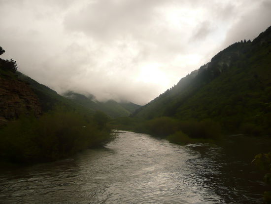 nächster Morgen - Wetter weiter Katastrophe, alles nass...