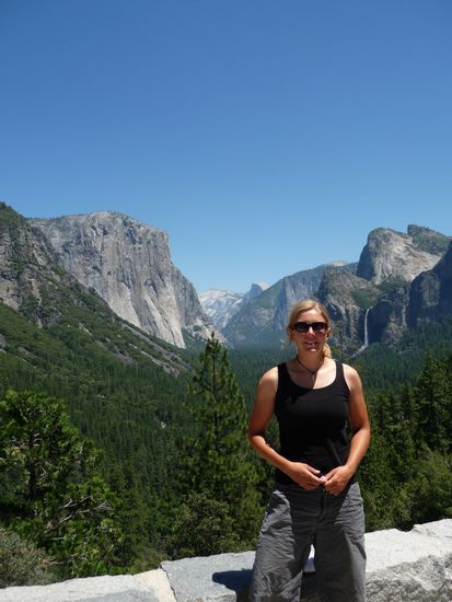 El Capitan, Halfdome, Bridalveil-Wasserfall und Sylvie