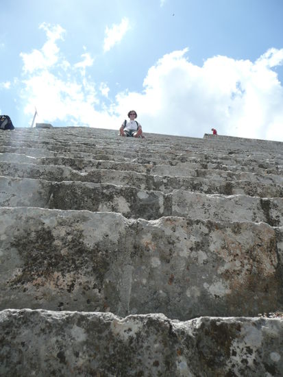 Gran Pyramide beim Aufstieg...