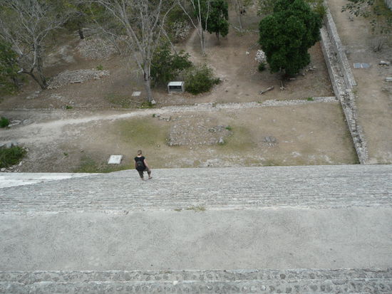 ... und beim Abstieg - hübsch steil