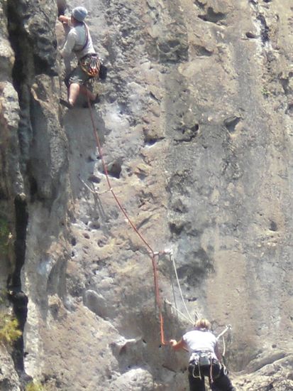 2. Seillänge, traumhafte Verschneidung....