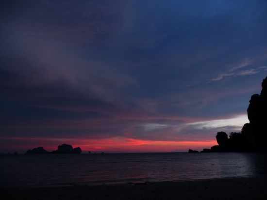 Erst Sonnenuntergang