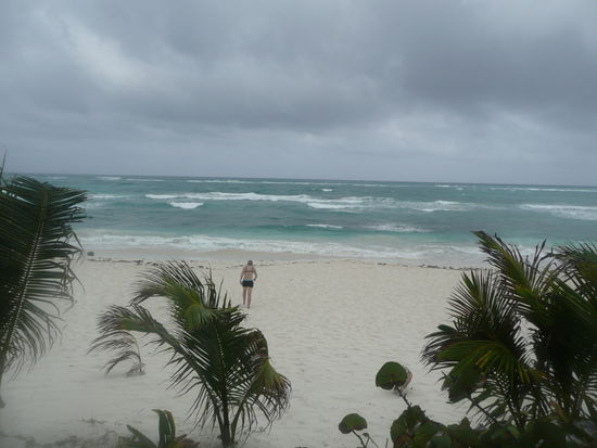 Am ersten Tag war das Meer anfangs noch rau...