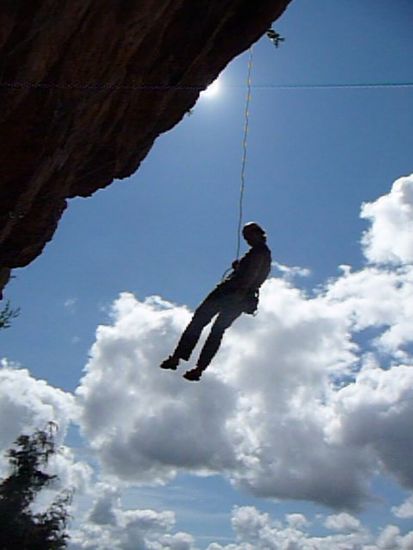 Sporthängen am Sundeck einige Tage später, bei endlich mal schönem Wetter!