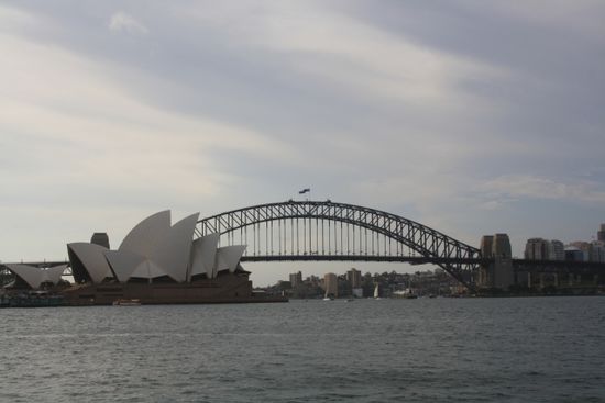 Das am häufigsten abgelichtete Sydney-Motiv, leider nicht im Sonnenschein.