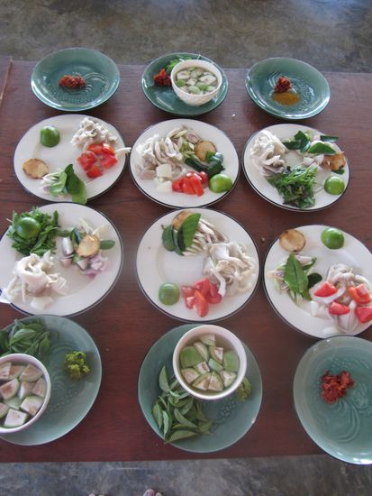 Zutaten für Curry und Suppe