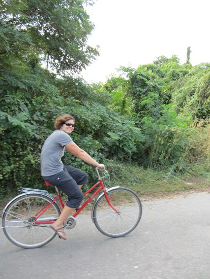 Die Frau beim Fahrrad Verleih meinte Manus Rad sei neu - neu muss so in den 80ern gewesen sein 