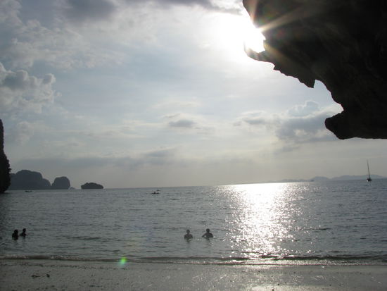 Nach dem klettern chillen, äh, erholen im Meer