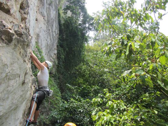 Sylvie in "Nose Leak" (6b). Der Name war glücklicherweise nicht Programm.