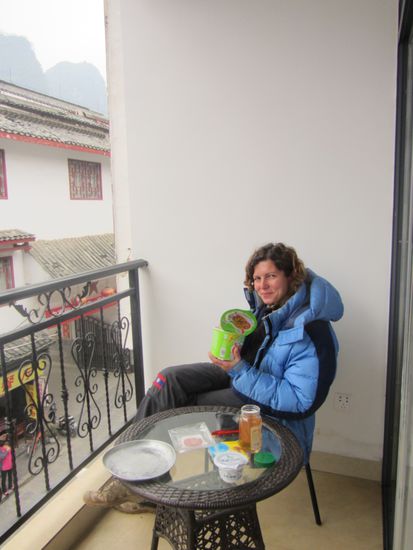 Pausetag auf Balkonien, warten auf Gutwetter.