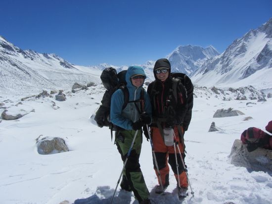 Oben! 5200m selbst hoch gestapft