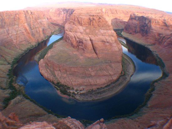 Horseshoe Bend mit Weitwinkel-Objektiv