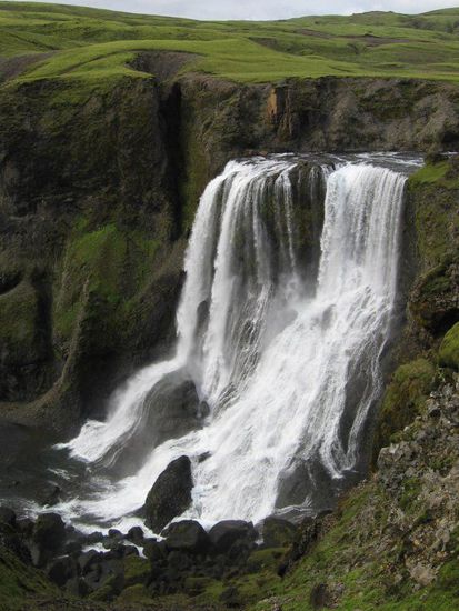 Fagrifoss Wasserfall