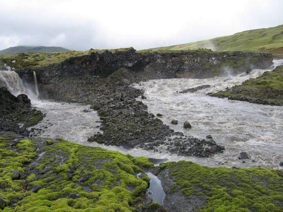 Wasserfall des Hverfisfljót Fluss