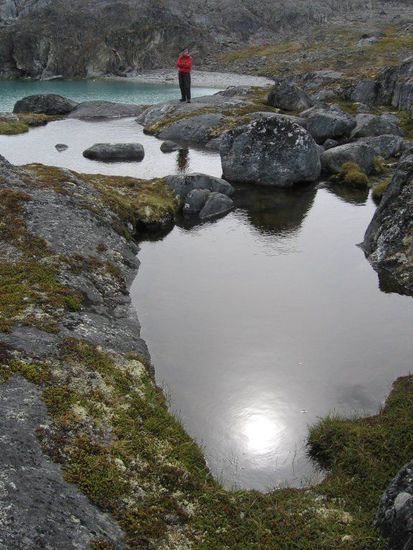Wir halten Ausschau nach den Booten