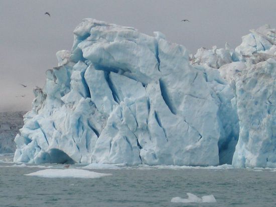 Kârale Gletscher aus der Nähe