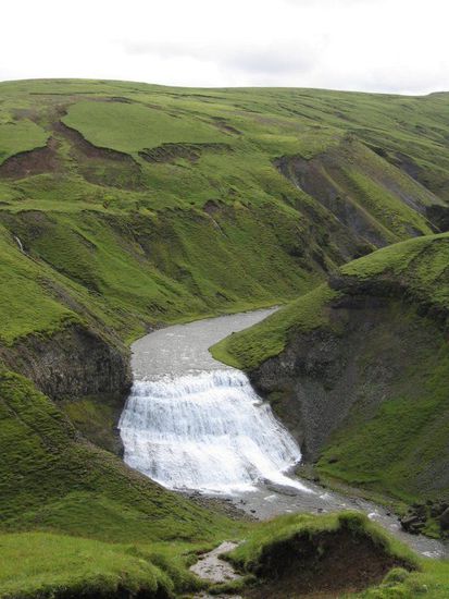 Wasserfall im Verlauf der Sela