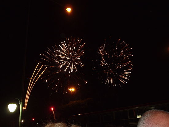 Feuerwerk zu meinem Abschied 