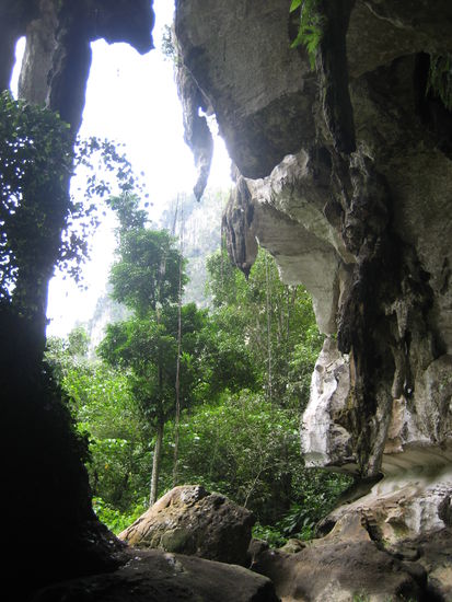 auf der anderen Seite beim Ausgang
