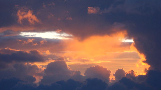 Abendstimmung von der Huette aus