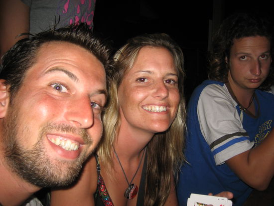 das war noch am Abend zurueck im Hostel
(ich, Laura und Ael)