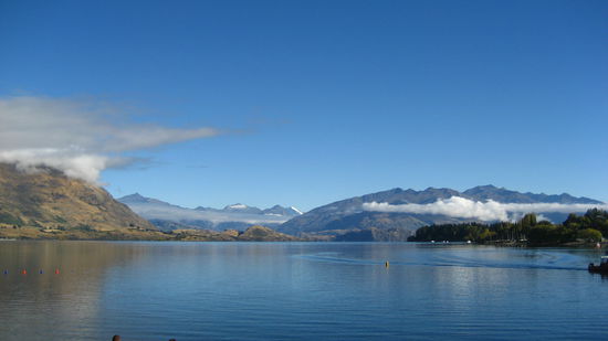 Das ist schon der Blick auf den See in Wanaka