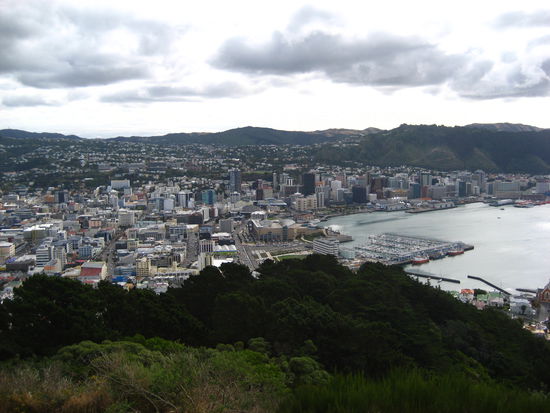 schoener Ausblick ueber die Stadt vom "Mt. Victoria-Lookout"