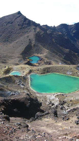 die "Emerald lakes"