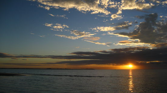 erster Sonnenuntergang...