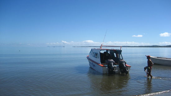 Wassertaxi direkt vor der Tuer