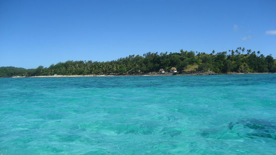 das ist schon der Blick auf "meinen" Strand auf Nanuya