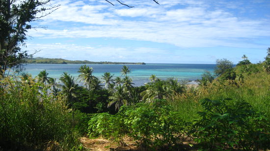 Aussicht beim Gang ueber die Insel