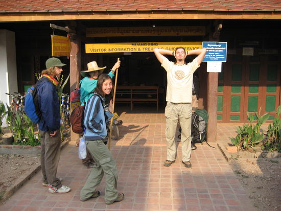 Start des Tracks (Eric ganz links auch aus Kanada)