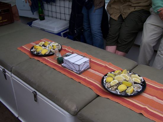 Salziger Glibber mit Zitrone