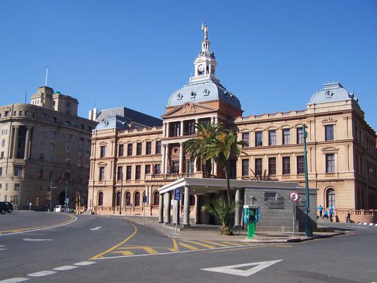 Sonntag morgen, Zentrum Pretoria. In diesem Haus hat Rudi n i c h t gewohnt !