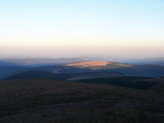 Herrliche Landschaft im schwindenden Licht.