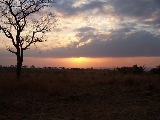Ein südafrikanischer Sonnenuntergang...