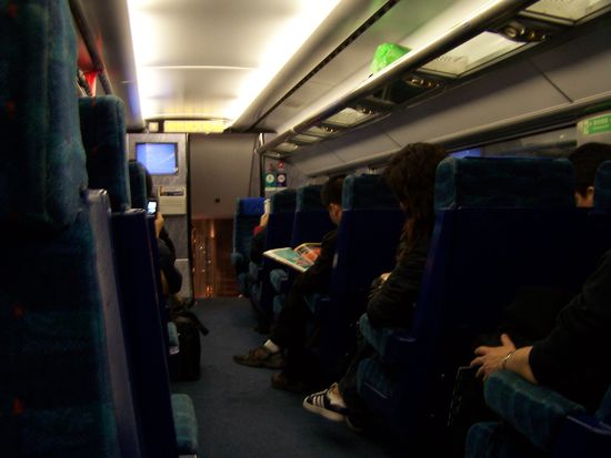 In der KCR railway nach Hongkong