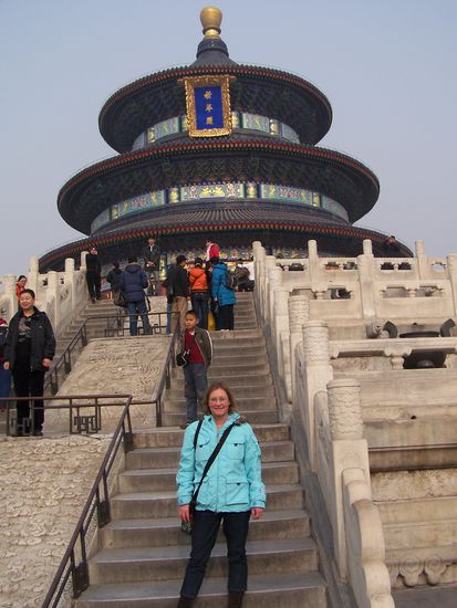 Das 1. Foto von mir in China: Blass, sehr müde, aber glücklich !