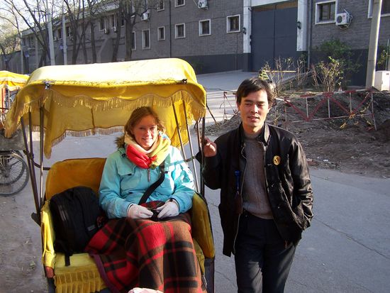Mein Rikscha-Fahrer und ich