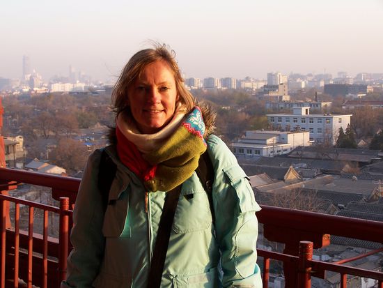 Blick vom Trommelturm über Peking