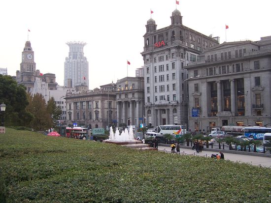 ein Blick auf den alten Teil Shanghais