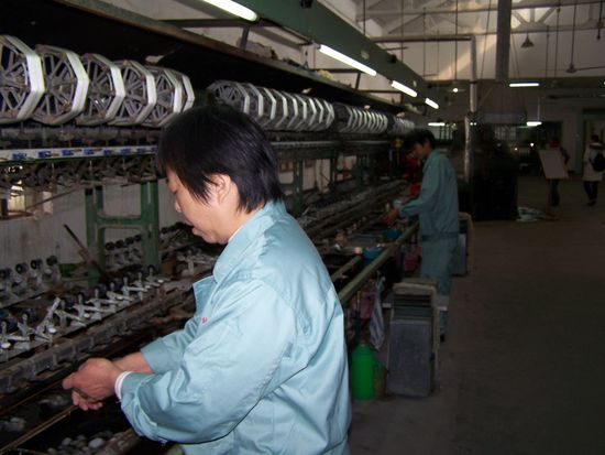 Seidenfäden ziehen..