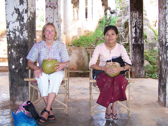 Optisch ein krasser Gegensatz, aber wir waren ein dream team und schwammen auf der gleichen Wellenlänge... K. und ich
