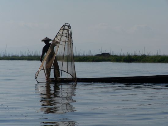 Fischer bei der Arbeit