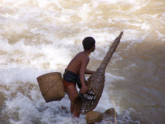 Fischen unter erschwerten Bedingungen...