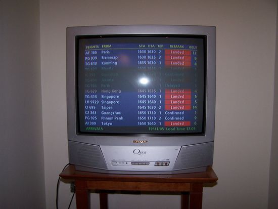 Fernseher in meinem Zimmer - es gab auch andere Programme..