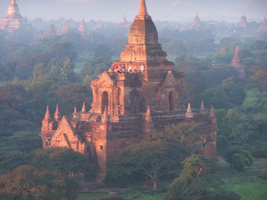 Wir hatten den besseren Blick, als die Leute auf der Pagode !