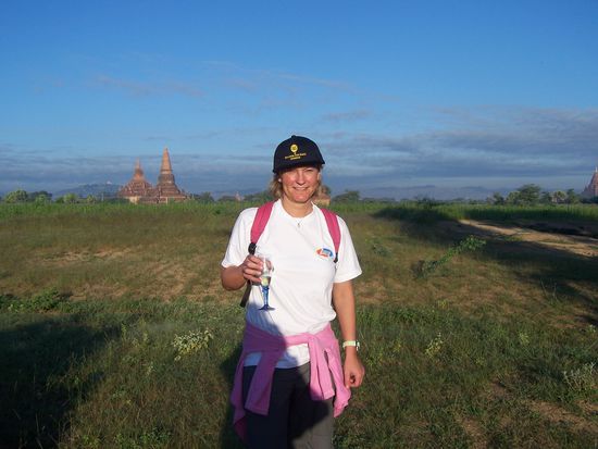 Prost ! Ein Glas Champagner auf den Ballonfahrer-Test !